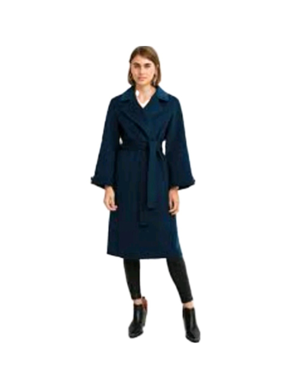 BELLE BLOOM STAY WILD OVERSIZED WOOL COAT DARK TEAL MEDIUM Women's NWT $349